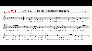 Do Re Mi - Tutti insieme appassionatamente -The Sound of Music - Flauto - Note - Spartito - Karaoke