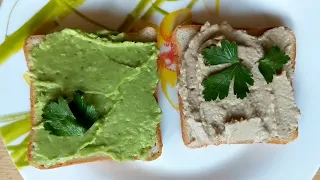 Вкусные бутерброды. 2 рецепта: Намазка на хлеб из авокадо и Намазка из рыбной консервы