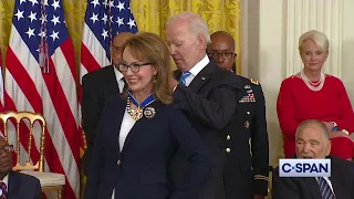 Simone Biles, Megan Rapinoe, Gabby Giffords and John McCain Recieve Presidential Medal of Freedom