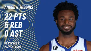 Andrew Wiggins vs Houston Rockets | Nov 20, 2022