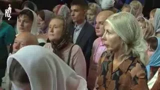 Moscow Patriarch Cyril is moved during Divine Liturgy