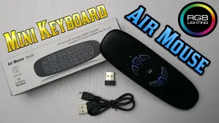 Пульт Air Mouse с мини клавиатурой и RGB подсветкой G64 обзор.