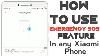 How to use Emergency SOS Feature in any Xiaomi MI Phone | Emergency SOS feature in MIUI 11