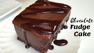 CHOCOLATE FUDGE CAKE (EASY AND SUPER MOIST CAKE) | Pinoy juicy bites