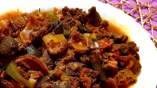 How to cook tripe/Beef offals recipe/mogodu/matumbo recipe/South African tripe recipe