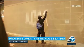 Protesters gather in Hollywood and downtown LA, demanding justice for Tyre Nichols