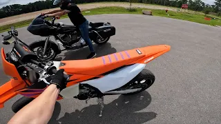 First Ride on my 2024 KTM Supermoto! + His Harley Broke...