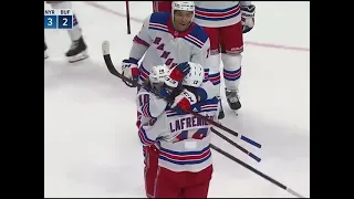 Alexis Lafreniere First NHL Goal (Celine-a-scene)