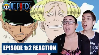 ZORO HAS ARRIVED! ONE PIECE Reaction 1x2 - "ENTER THE GREAT SWORDSMAN! PIRATE HUNTER RORONOA ZORO"