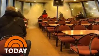 Watch: Massive Wave Crashes Through Ferry Window