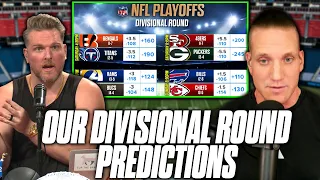 Pat McAfee & AJ Hawk's Predictions For The Divisional Round Of The NFL Playoffs