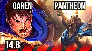 GAREN vs PANTHEON (TOP) | 4/1/1 | NA Master | 14.8