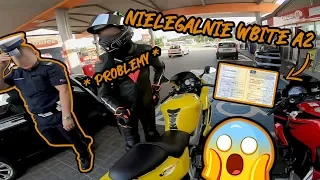 Reakcja Policij Na Nielegalnie Zarejestrowane Motocykle na A2 MotoVlog