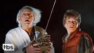 Marty McFly Helps Doc Brown Test His DeLorean Time Machine in Back to the Future (Clip) | TBS