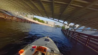 Berlin Mitte, Germany, Boat Trip 360 video for VR devices in 8K