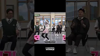 No one expected this dance #sakura 😂 #boombayah #blackpink #lesserafim #izone #shorts