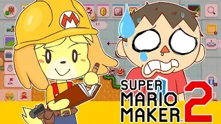ISABELLE MAKES A MARIO MAKER LEVEL FOR THE MAYOR! (Super Mario Maker 2) 🍋