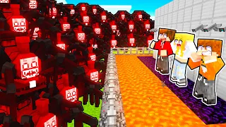 10,000 Choo Choo Charles vs TAJNA BAZA w Minecraft!