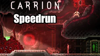 Carrion Speedrun (in 1 hour  and 4 minutes segmented)