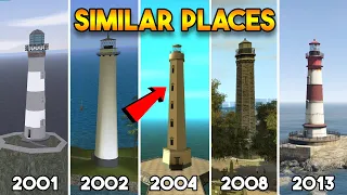 SIMILAR LOCATIONS FROM EVERY GTA GAME (GTA 5, GTA 4, GTA SAN ANDREAS, GTA VICE CITY, GTA 3)