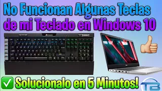 NO FUNCIONAN ALGUNAS TECLAS DE MI TECLADO EN WINDOWS 10 (2021) ⌨️ Solucionar errores de PC y Laptops