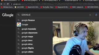 xQc Googles Google