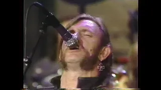 Lemmy and Phil from Motorhead perform Chuck Berry's "Let it Rock" on the David Letterman Show (1991)