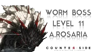 Co-op Worm Boss Lvl 11 using Awakened Rosaria (38.59%) | Counter:Side