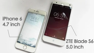 【ZTE Blade S6 vs iPhone 6】 Hands on review. $250 For iPhone 6 Dupe