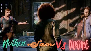 Nathan Drake & Sam Drake fight with Nadine Ross