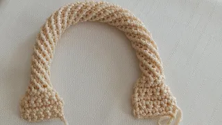 Let's knit a spiral bag handle (prison work).