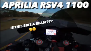 2022 APRILIA RSV4 1100 FIRST RIDE AND REVIEW!!!