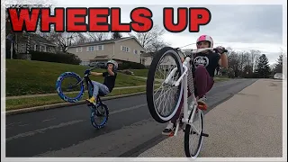 Wheelie Battle Vs My Sister