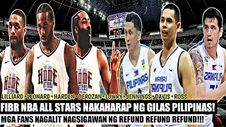 LEONARD, HARDEN AT IBA PANG NBA STARS NAKAHARAP NG MGA PINOY! | Fibr All Stars vs Gilas Pilipinas