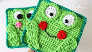 Crochet Frog Square