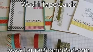 Quick & Simple Washi Tape Cards - Laura's Stamp Pad