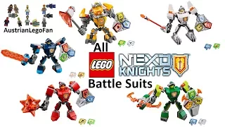 All Lego Nexo Knights Battle Suits 2017 - Lego Speed Build Review