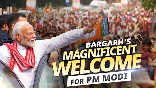 Bargarh's magnificent welcome for PM Modi as he holds a roadshow