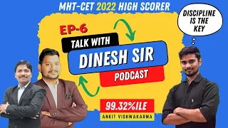 Droppers can also be Topper | MHT-CET में 99+ Percentile कैसे Score करे? Dinesh Sir