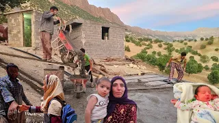 hassan's help to his brother mirza in building a house: documentary on the life of a nomadic family