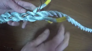 Сращивание верёвок, SHORT SPLICE 18mm