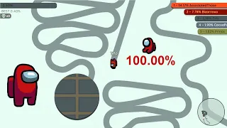 Paper.io 2 Map Control: 100.00% [Professional] World Record