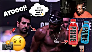 KSI VS FAZE TEMPERRR MISFITS 004 WEIGH IN FACE OFF! This was Awkward..