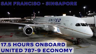 UNITED 787-9 | San Francisco to Singapore in Economy