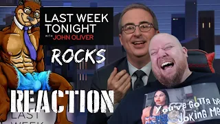 Last Week Tonight REACTION - Rocks..... well... specific Rocks... and Furries and Horror