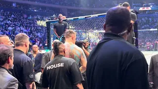 Tom Aspinall UFC 295 walkout from Bisping’s view