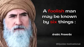Arabic Proverbs  | Wise Arabic Proverbs and Sayings | Deep Arabic Wisdom| @Quotes Motivational.