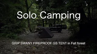 Solo Camping in JAPAN.Fall forest and river【ASMR】【Jimny】