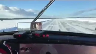 1960 SAAB 96 - New unofficial World Record on Ice  - 147 km/h!