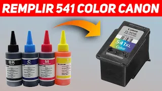 TUTO REMPLIR CANON 541 COLOR XL (refill)